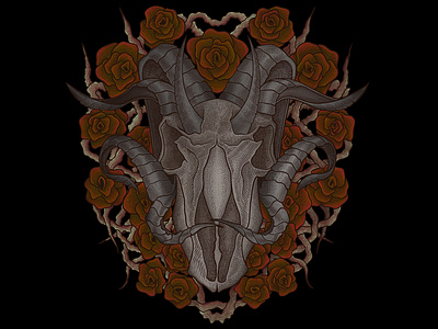 Skull and Roses II (For Sale)