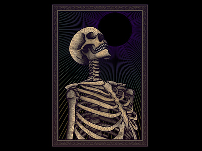 Undead Skull II (SOLD) artwork darkart design dotwork drawing graphic design illustration macabre skeleton skull skull art skullart skulls