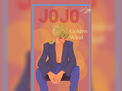 Giorno 80s design jojo photoshop poster