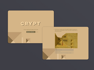 Not An Escape Room - Crypt app branding design escape room figma flat game logo minimal notanescaperoom web website