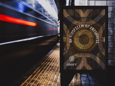 Akorr Brand Identity. Subway Billboard