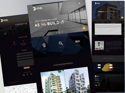 DDBL- Real Estate Landing Page branding building house landing page property property website real esatet ui realestate ui ui design web design