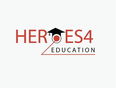 Heroes4 education logo creative logo education logo eye catching logo heroes4education logo logo logo design logodesign minimalist logo pismire art