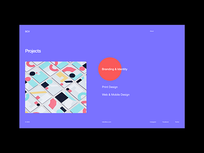 SCV is a digital studio, design graphic graphicdesign minimalist ui web webdesign