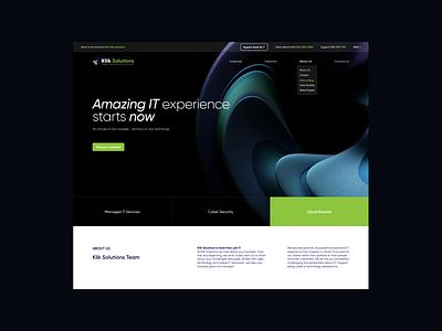 Klik Solutions website redesign design graphic graphicdesign minimalist ui web webdesign website design