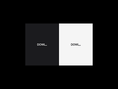 DOWL brand identity branding branding concept design graphic graphicdesign logo minimalist typography