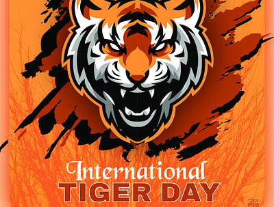 International Tiger Day animal animal logo gamming logo icon designs illustration international tiger day logo logo illustrations logos theicondesigns theicongroup tiger tiger day tiger logo tigers tigers day