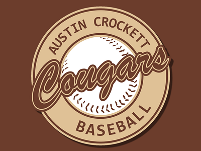 Austin Crockett Baseball Logo baseball baseball logo branding branding design creative cursive cursive font design graphic design graphicdesign icon logo logo design logo designs logodesign logos team team logo typography vector