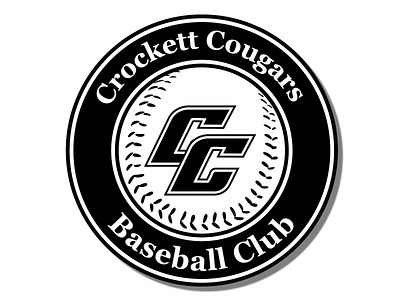 Cougars Baseball Club Black & White baseball baseball logo black black white blackandwhite brand design brand identity branding creative design icon logo logo design logodesign logos shield shield logo typography vector white