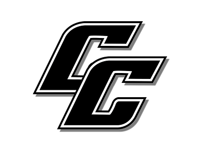 Cougars Baseball Club Alternate Logo Black & White