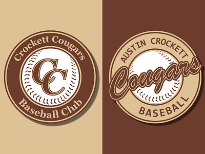 Crockett Baseball Logos