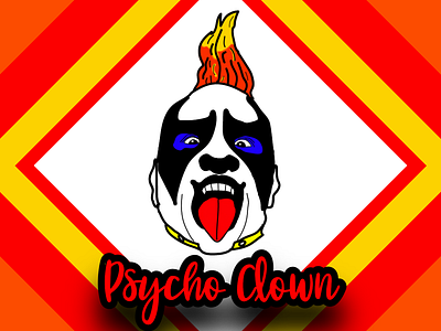 Psycho Clown Portrait art cartoon cartoon illustration cartoons clown creative design illustration illustration art portrait art portrait illustration poster design red simple vector vector art vector illustration vectorart