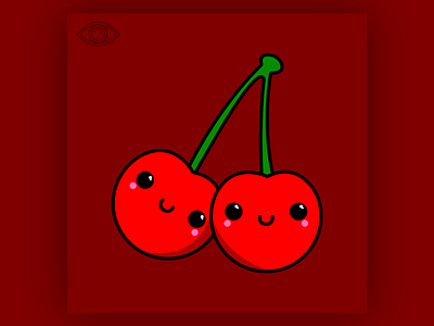 Kawaii Cherries adorable art cherry creative cute cute art cute illustration design fruit fruits funny illustration illustration art kawaii kawaii art kawaii faces vector vector art vector illustration vectorart