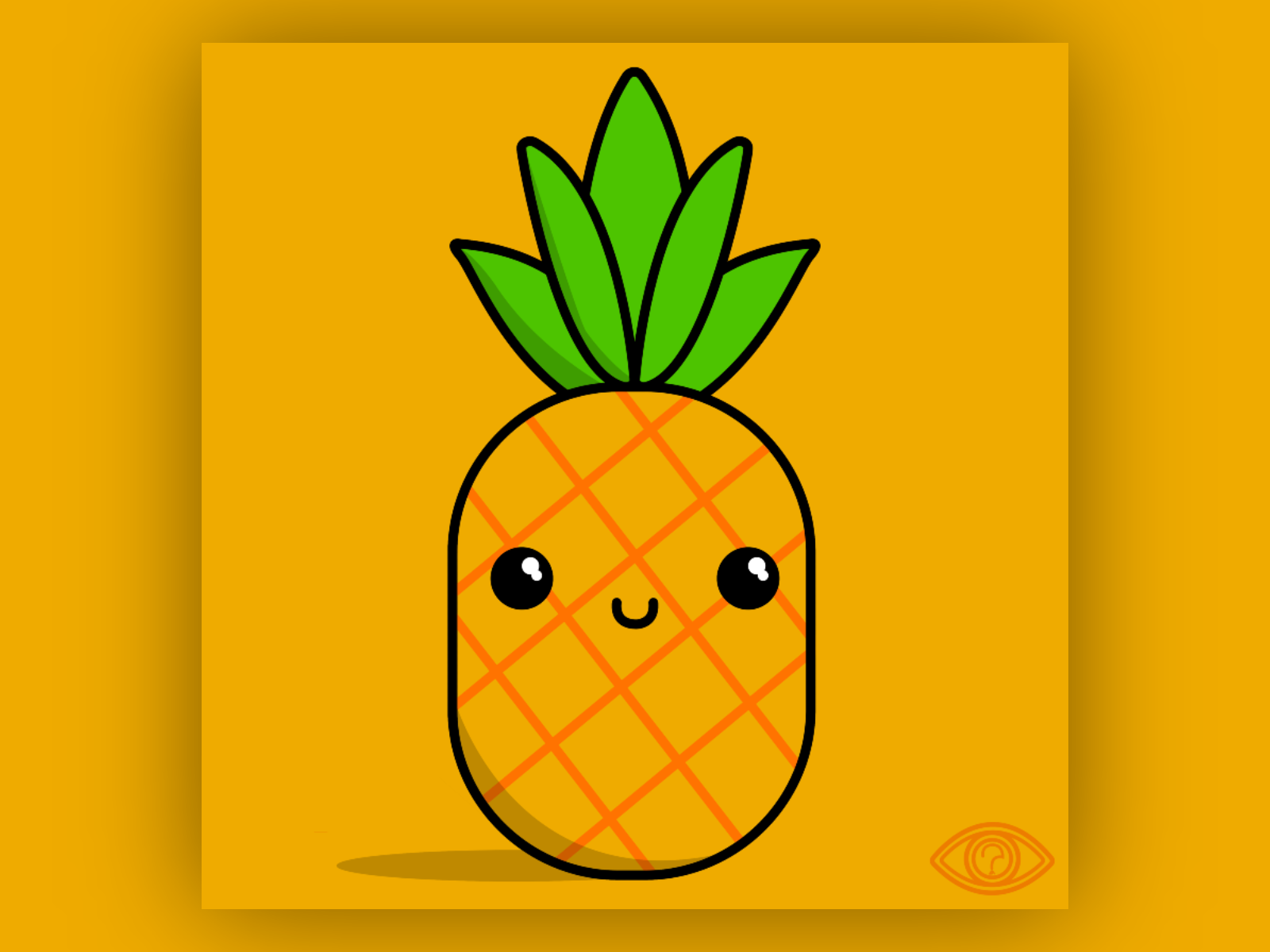 Simple Pineapple Drawing - HelloArtsy