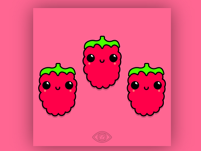 Kawaii Raspberries