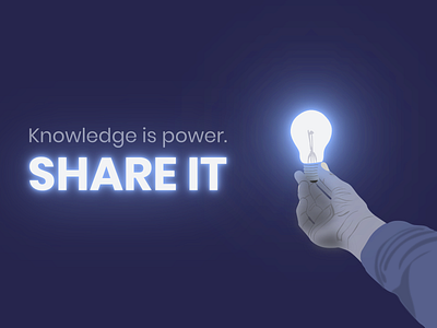 The Thinkific “Knowledge is power. Share it.” Challenge art creative design digital art empower glow glowing graphic design hand illustration knowledge light lightbulb neon power quote thinkific vector vector art vectorart