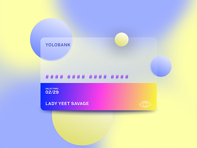 YOLOBANK art bank branding card card design cards creative credit card design glass glass card glassmorphism graphic design transparent trend ui ui design vector vector art vectorart