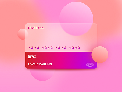 LOVEBANK art bank branding card creative credit card design glass glass card glassmorphism graphic design illustration logo love lovebank trend ui ui trend vector vectorart