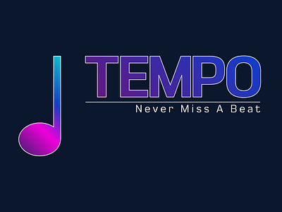 Tempo Official Logo app brand guidelines brand identity branding color creative cyberpunk design gradient graphic design illustration logo logo design modern music official ui vector vectorart youth