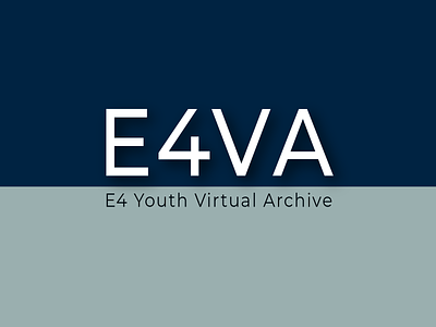 E4VA archive black blue brand branding clean color colors concept creative design graphic design gray idea logo modern new ui vector white
