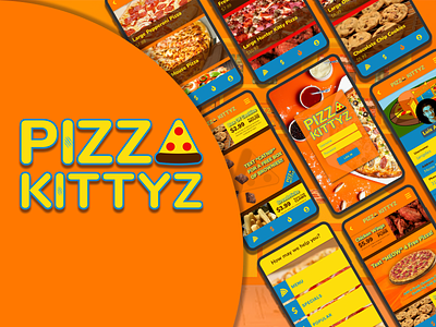 SaaS Pizza Kittyz app app design brand branding cat cats creative design illustrator kitty logo photoshop pizza saas ui ui ux uizard ux vector