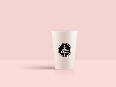 cup design logo pine