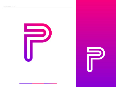 P Letter Logo Design branding creative logo dribble gradient logo graphic design khaled pappu letter logo logo logo brand logo design logo designer p letter p letter logo p logo