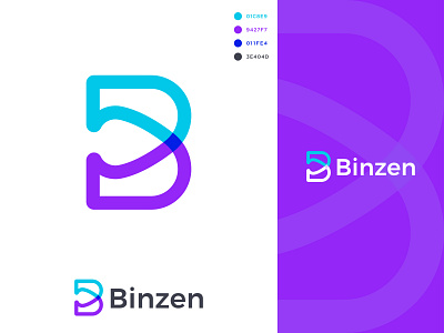 Binzen Logo Design b letter logo b letter logo design b logo binzen binzen logo binzen logo design brand identity branding dribble graphic design khaled pappu kp kp graphic lab letter logo logo logo design logo mark logos