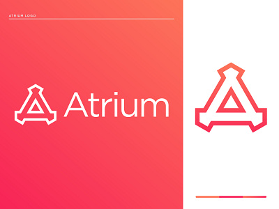 Atrium Logo Design a letter logo a logo alphabet design atrium atrium logo branding creative logo design dribble free logo gradient logo graphic design illustration khaled pappu letter logo logo logo designer logodesign logos minimalist logo