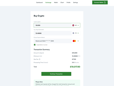 On-Ramp dashboard design ui uishot web3