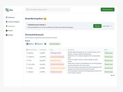 SaaS Dashboard