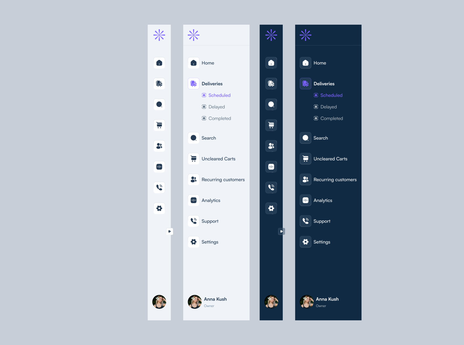 Expandable sidebar for Saas Dashboard by Olakunle on Dribbble