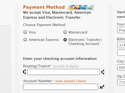 Gimme your money check checkout payment electronic transfer credit cards