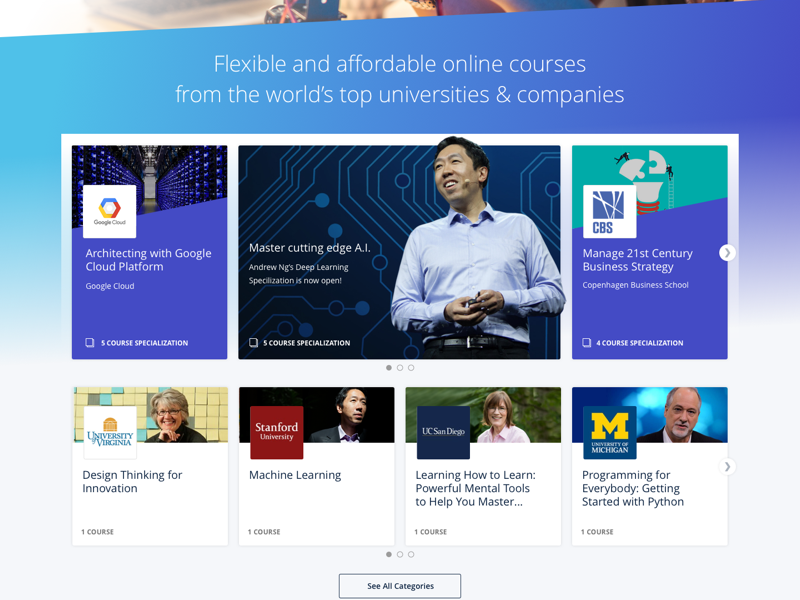 Learn something open sans diagonal education michigan uc san diego stanford virginia google coursera