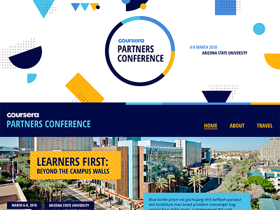 Coursera Partners Conference Site arizona state university coursera open sans shapes