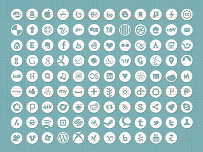 They've Multiplied! circles custom shape icons social vector