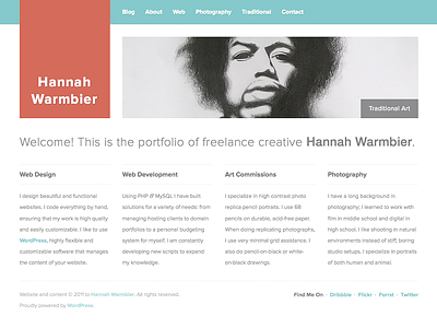 HannahWarmbier.com portfolio