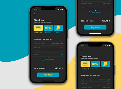 Credit Card Checkout - Daily UI 002 animation appstore branding checkout create creditcard design graphic design illustration ios iphone iphone13pro logo motion graphics ui