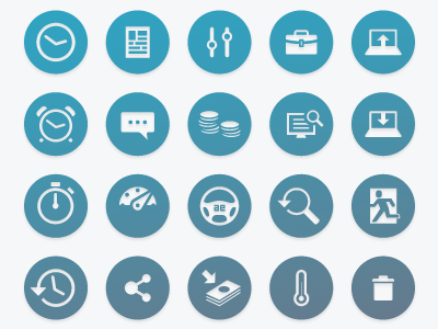 Financial app icons