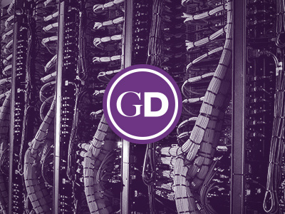 GDWiP cabling hallmark purple servers sticker