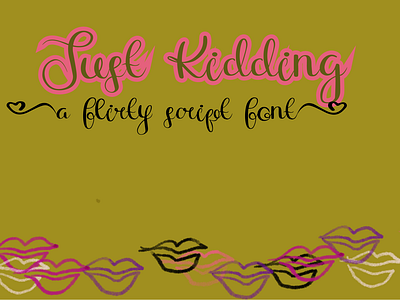 Just Kidding Font