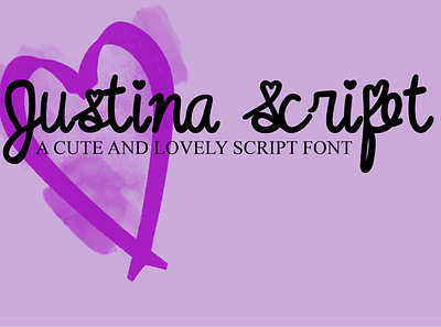 Justina Script Font cursive cursive font lettering romantic script font