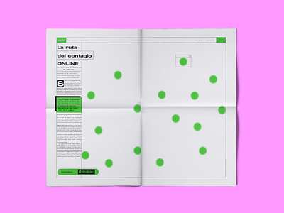 Periódico interactivo - Espacio cero design graphic design gráficos illustration impresión vector