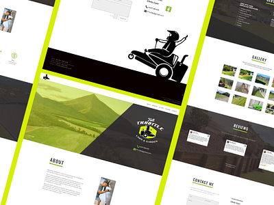 Full Throttle Lawn and Garden australia branding business cairns css design full throttle html illustration lawn and garden lawn mowing queensland sodutch ui