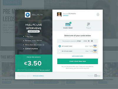 Checkout Screen checkout credit card form payment paypal purchase shopping ui design visual design