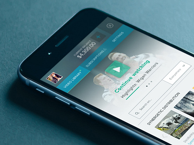 Video library ios iphone mobile navigation resonsive ui design video library video player visual design