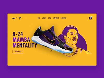 8-24 Kobe basketball design kobe kobe bryant kobebryant nike nike shoes ui website