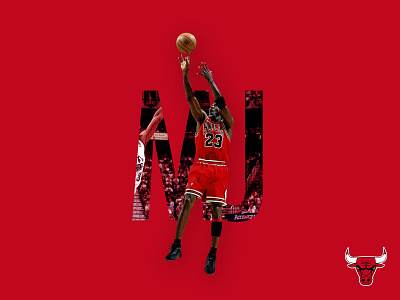 Michael Jordan basketball bulls mj nba poster print red red design