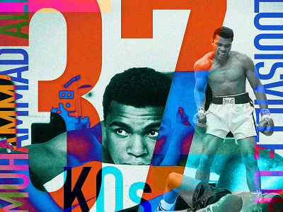 Muhammad Ali boxing muhammad ali photography poster poster design print print design retro typography typography design