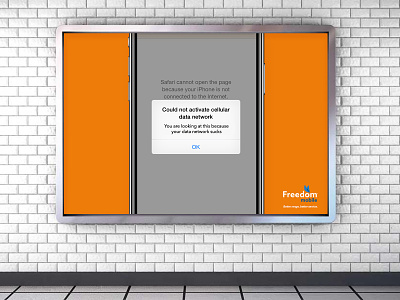 Freedom Mobile | Subway Ad advertising design freedom mobile mobile provider poster poster ad print print ad subway subway ad
